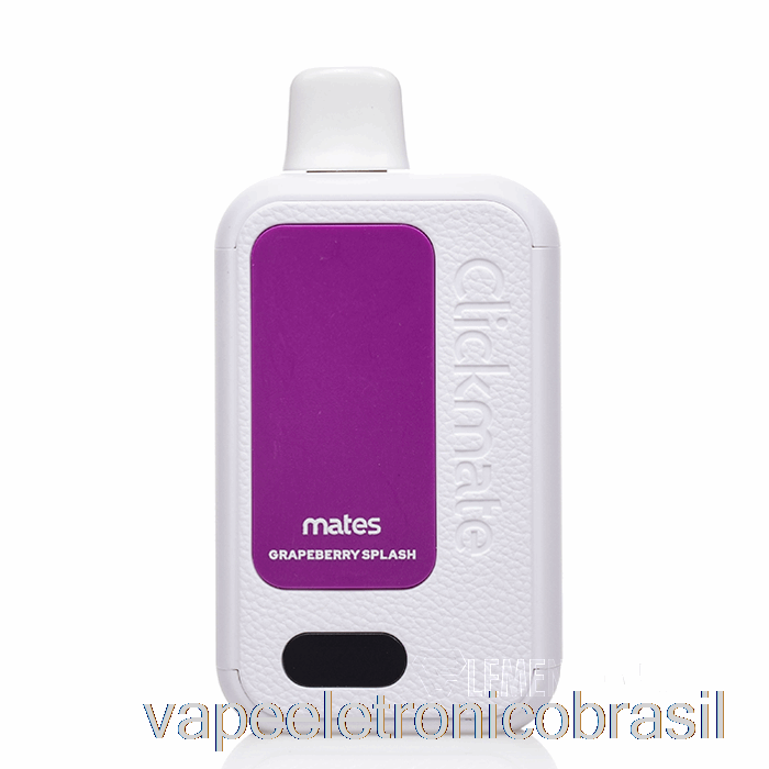 Vape Eletrônico 7 Daze Clickmate 15000 Kit Descartável Grapeberry Splash